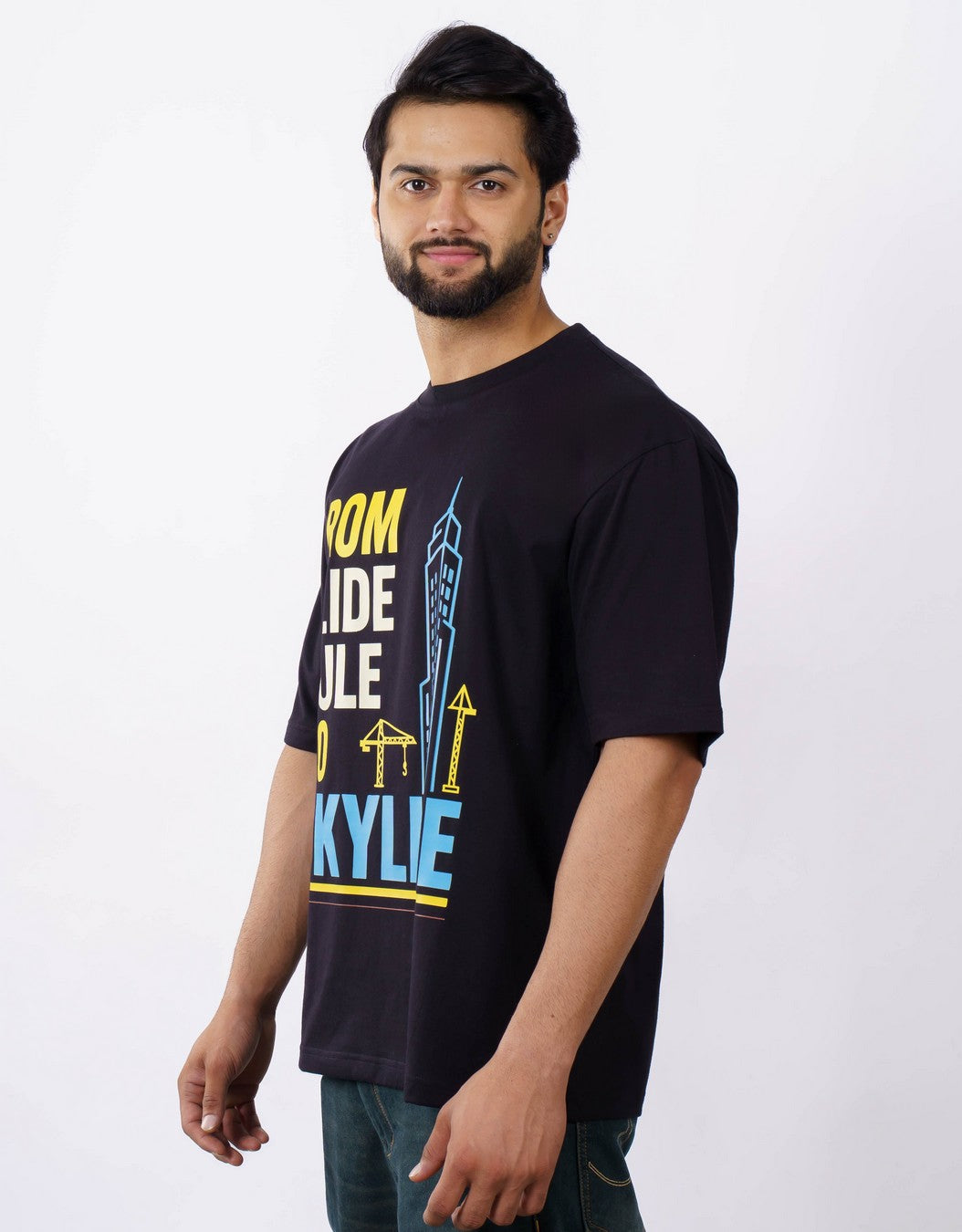 Skyline  Civil Engineer Oversized Qoute Tshirt For Men 5