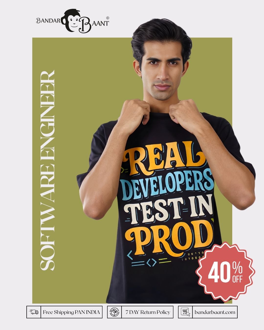 Software Engineer Real Developers Oversized Quote Tshirt For Men 7