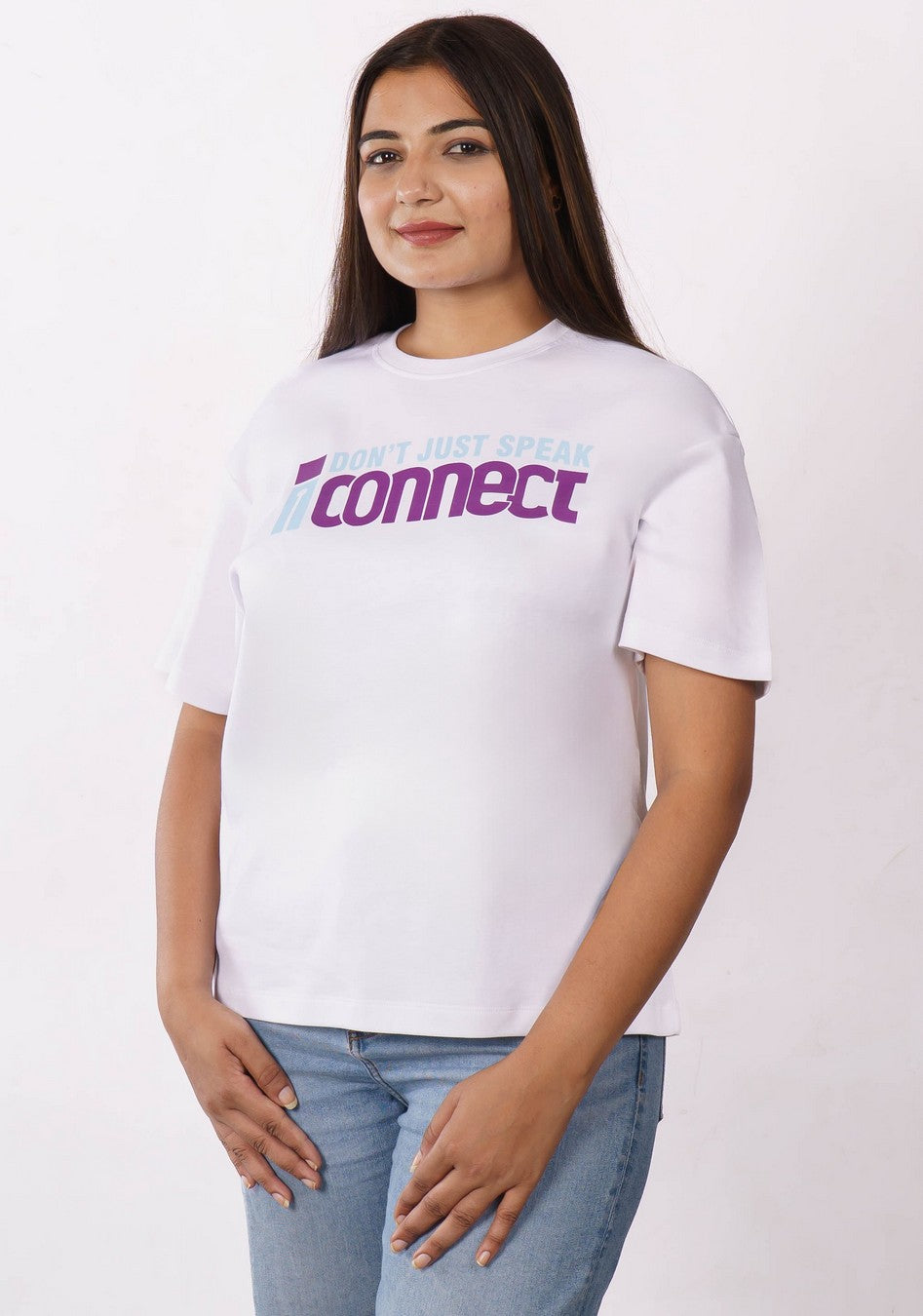 Speak Connect Radio Jockey Oversized Tshirt For Women 3