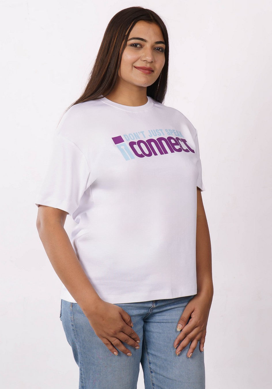 Speak Connect Radio Jockey Oversized Tshirt For Women 4
