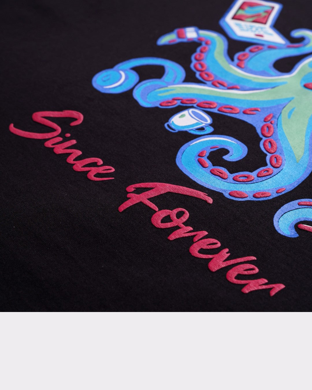 Multitasking Since Forever | Octopus Animal Archetype Oversized T-Shirt For Men by Bandar Baant Collections with colorful octopus design
