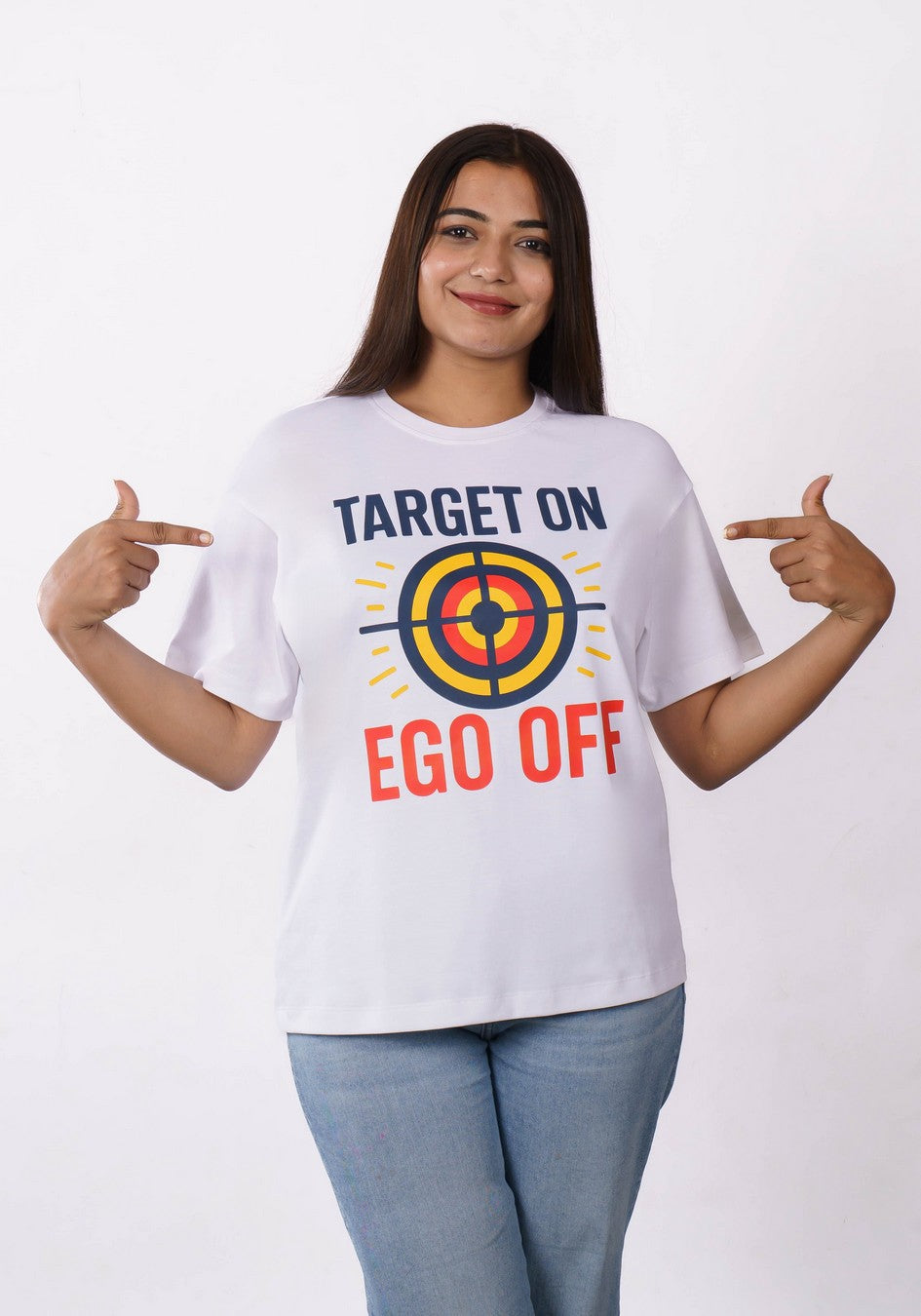 Target Medical Representative Oversized Printed Tshirt For Women 4