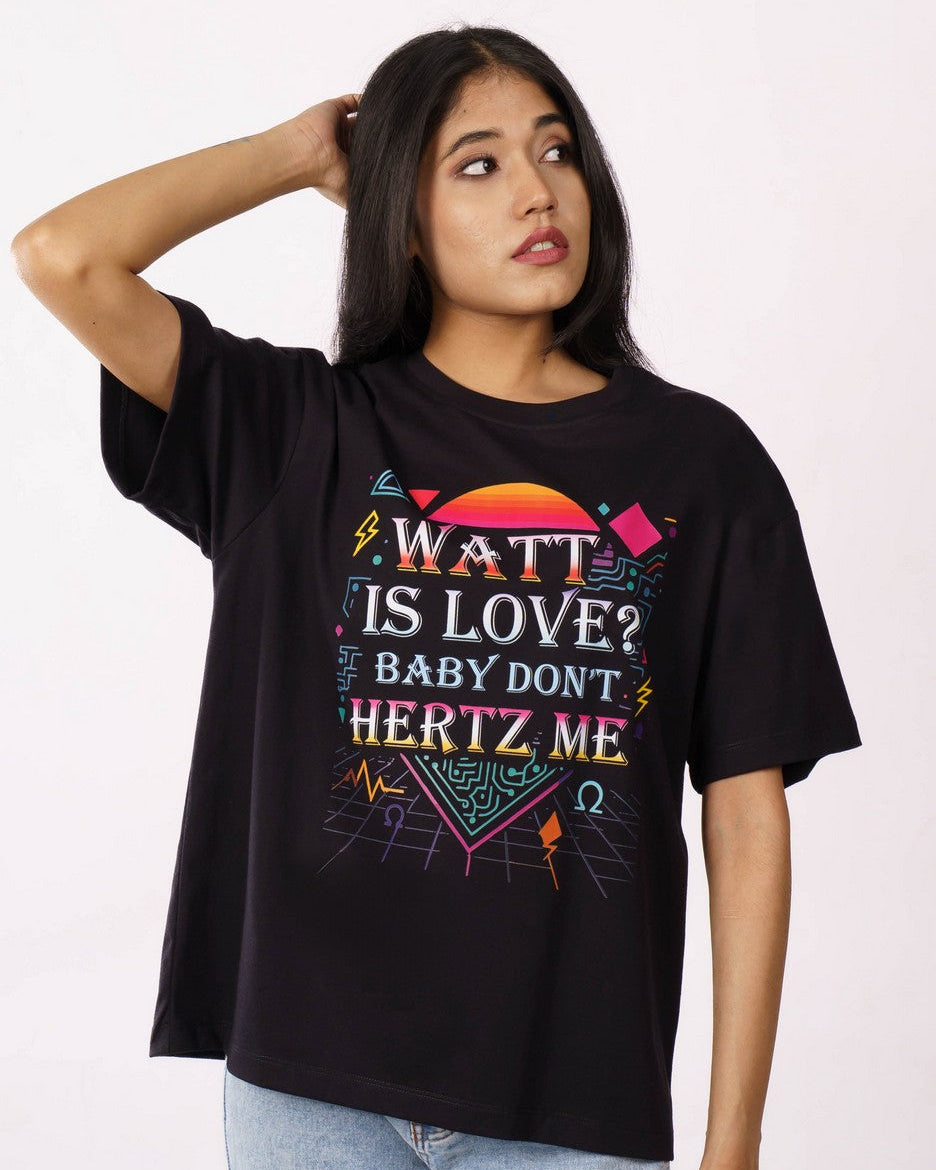 Watt Electrical Engineer Oversized Tshirt For Women 1