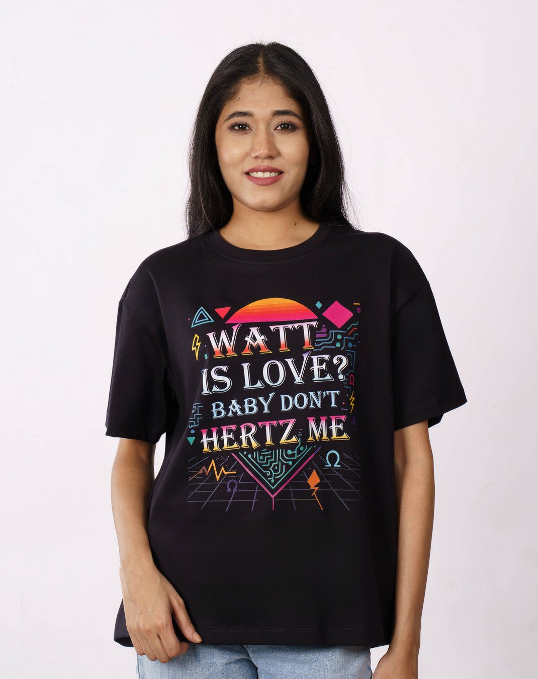 Watt Electrical Engineer Oversized Tshirt For Women 3