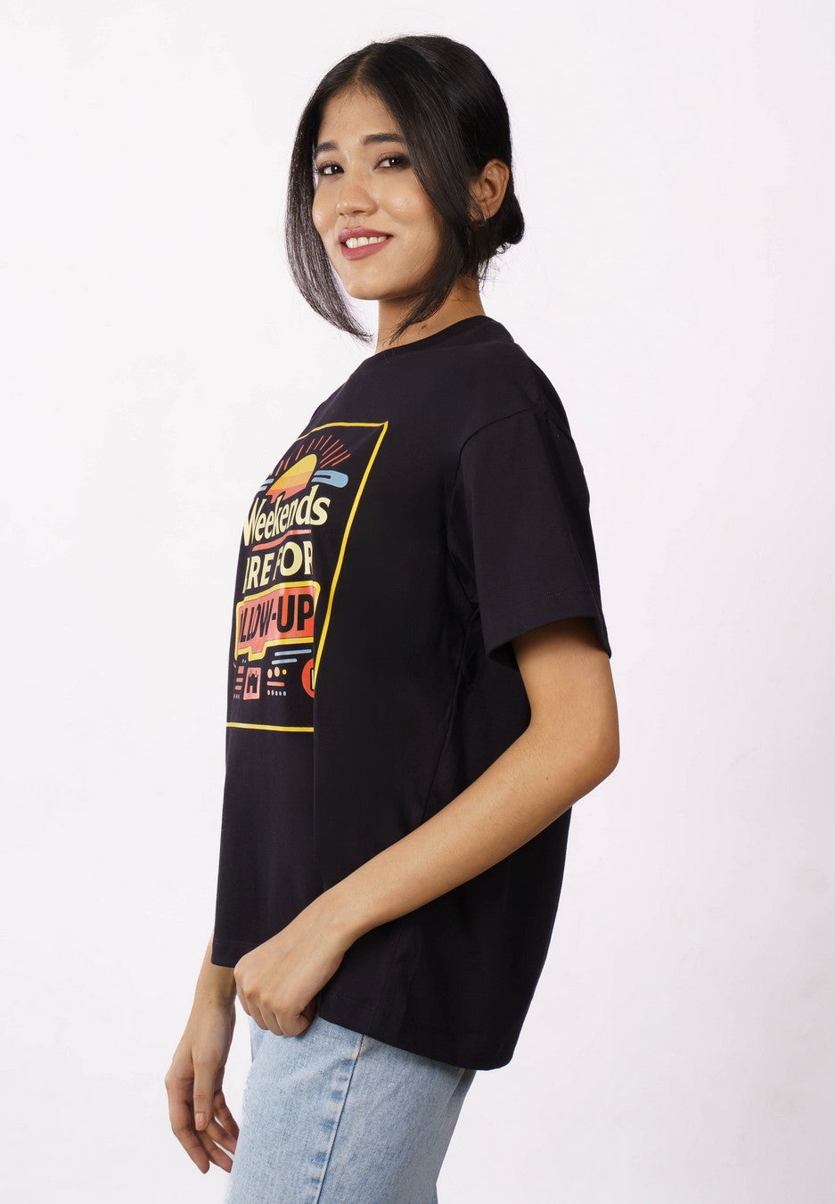 Weekends Sales Executive Oversized Tshirt For Women 4