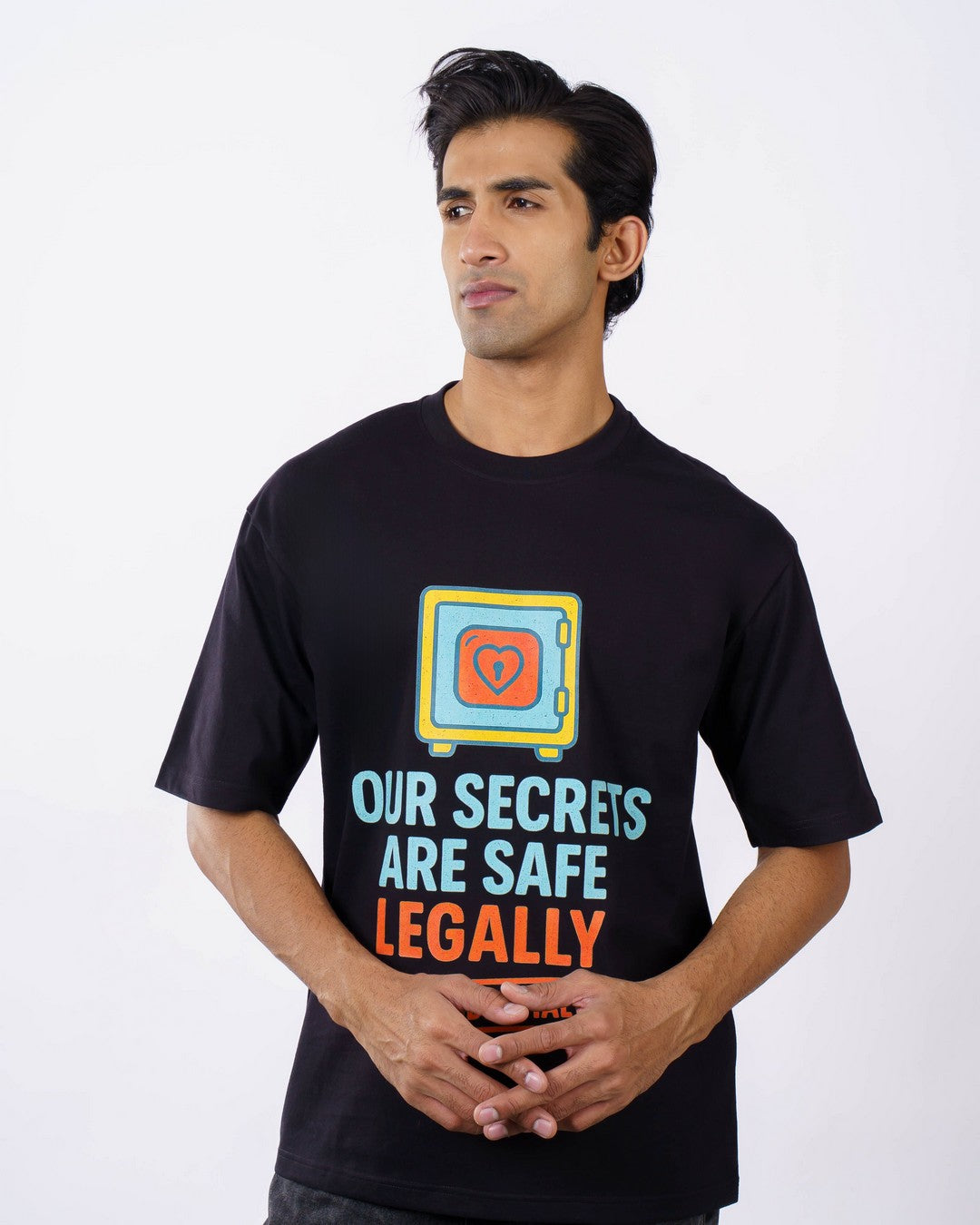 Your Secrets Safe Therapists Oversized Tshirt For Men 2